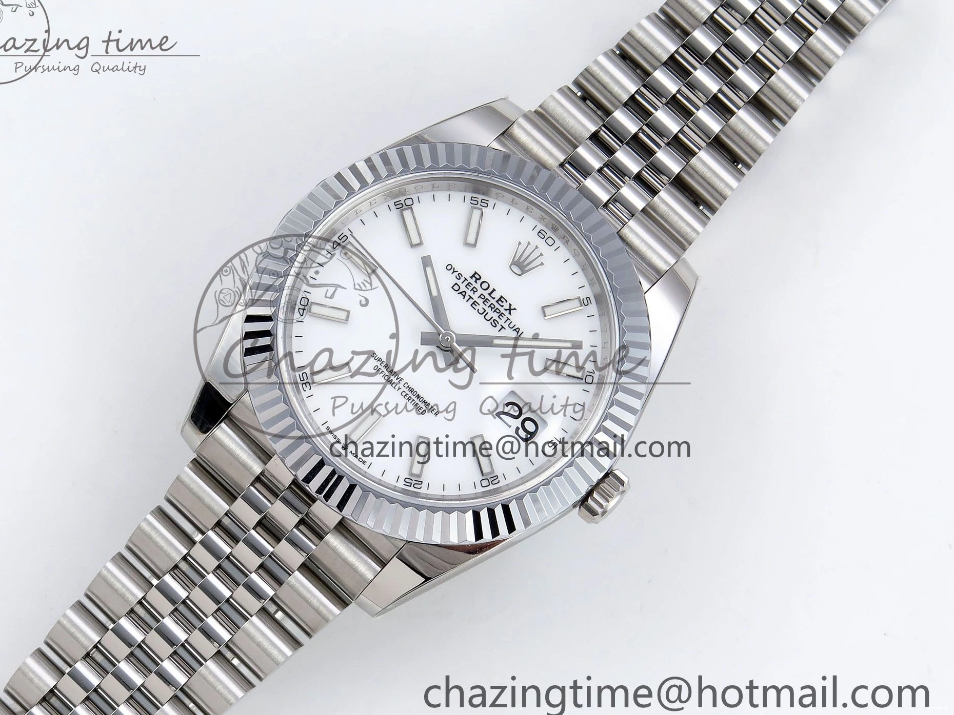 Bracelet Best VR3235 Edition Steel SS 1:1 HGF Dial Datejust 904L on White 41mm 126234 0405